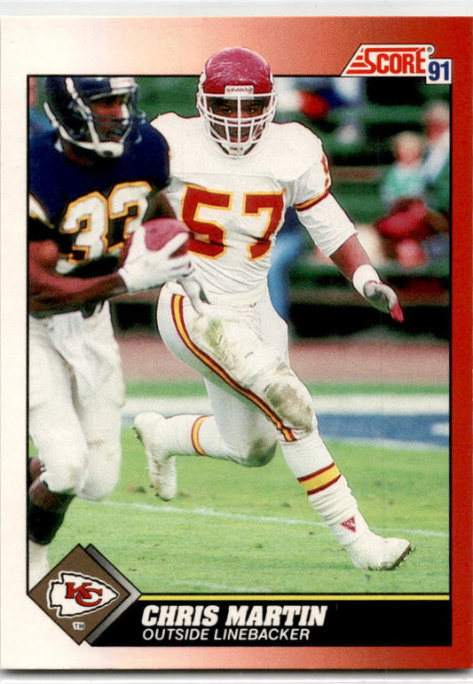 1991 Score #157 Chris Martin Kansas City Chiefs