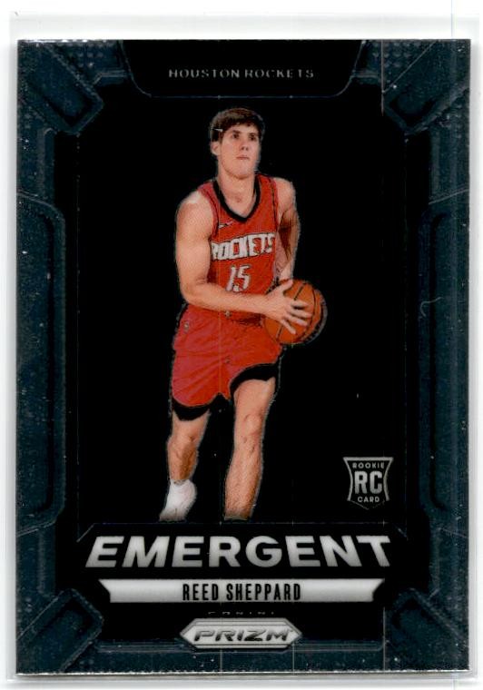 2024-25 Panini Prizm Emergent #26 Reed Sheppard Houston Rockets