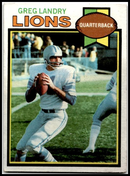 1979 Topps Cream Colored Back #487 Greg Landry Detroit Lions