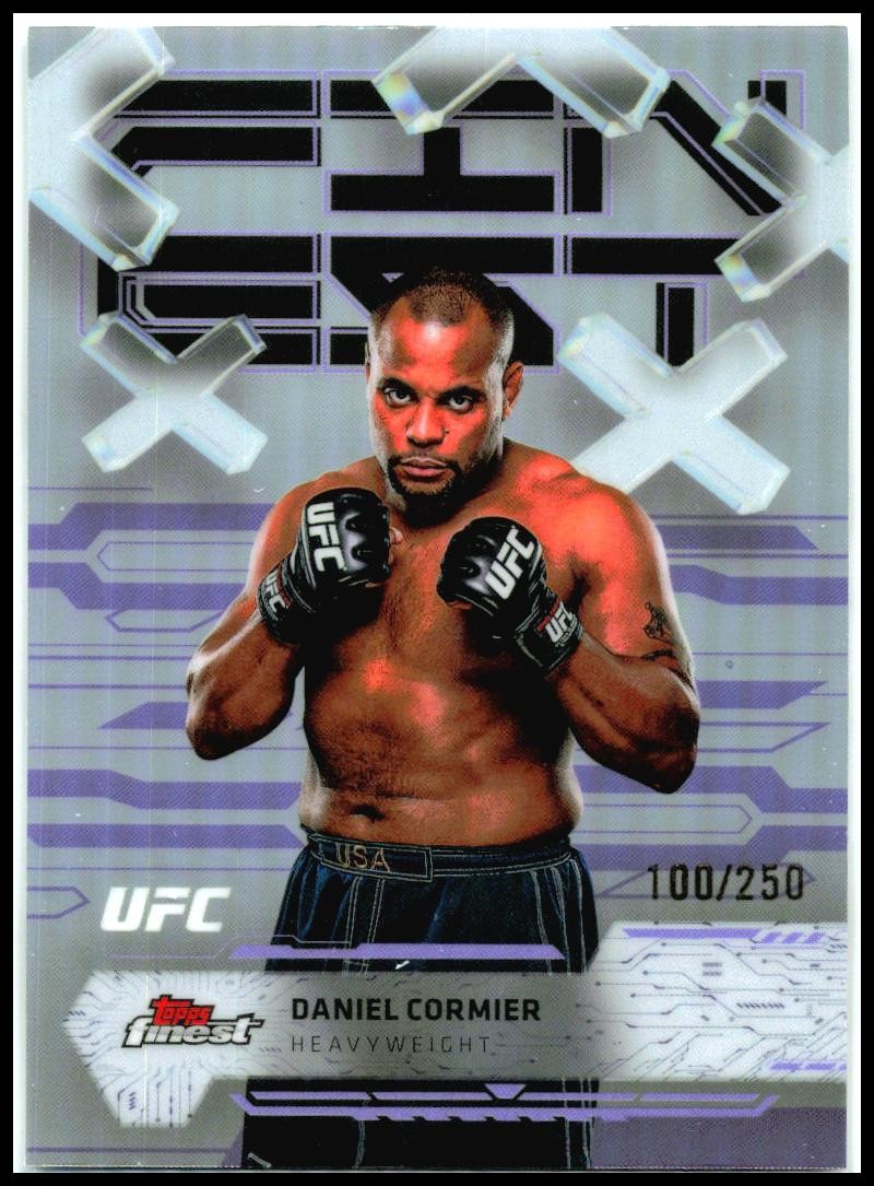 2025 Topps Finest UFC - Purple Refractors #42 Daniel Cormier #/250