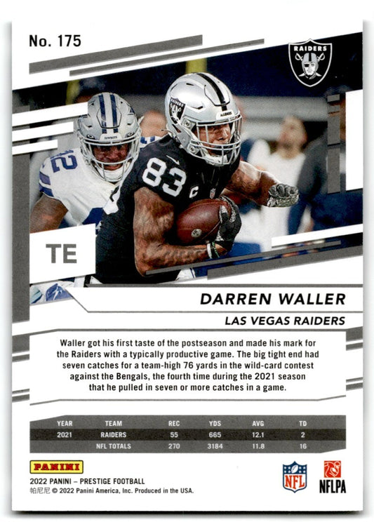 2022 Panini Prestige Xtra Points Green Darren Waller 203/249 Las Vegas Raiders