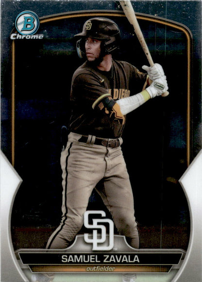 2023 Bowman Chrome #BCP-241 Samuel Zavala San Diego Padres