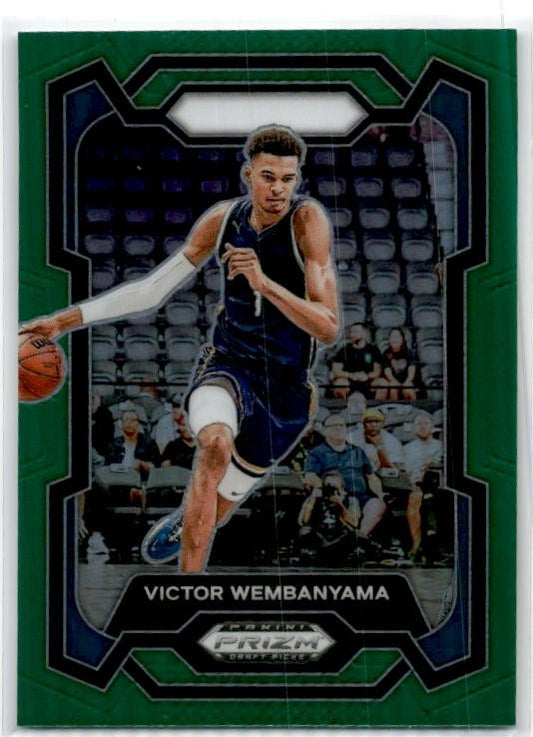 2024 Panini Prizm Draft Picks Prizms Green #99 Victor Wembanyama