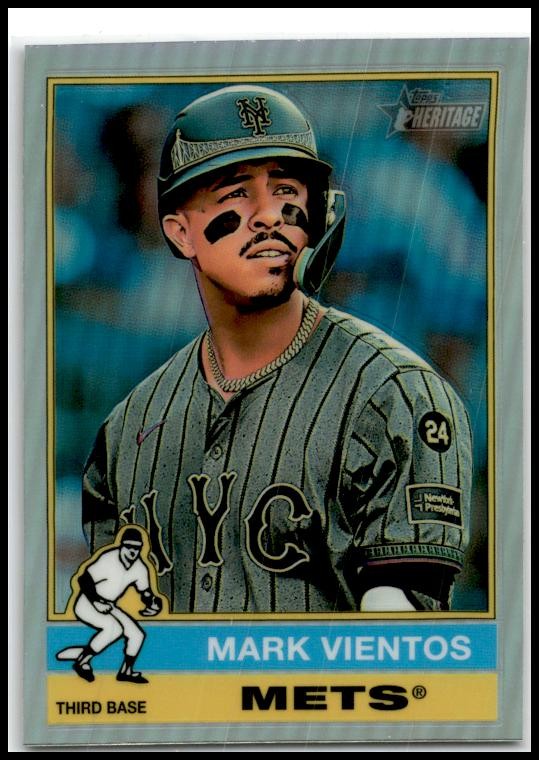 2025 Topps Heritage Chrome #278 Mark Vientos Mets