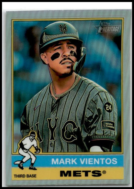 2025 Topps Heritage Chrome #278 Mark Vientos Mets