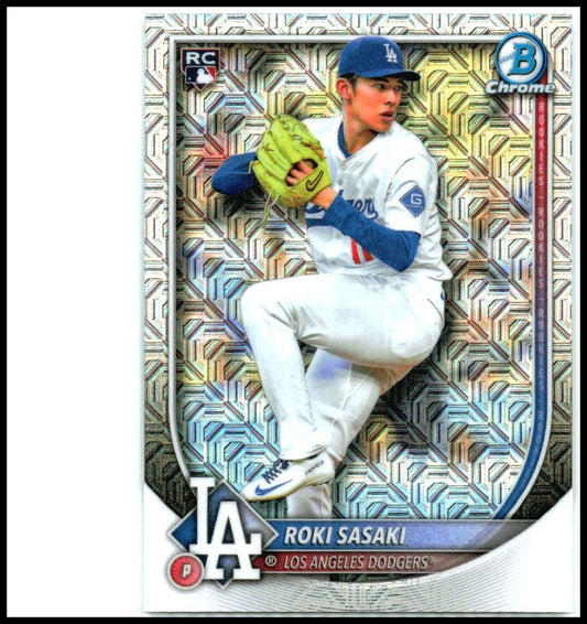 2025 Bowman Chrome Mojo Refractor #12 Roki Sasaki Rookie Dodgers