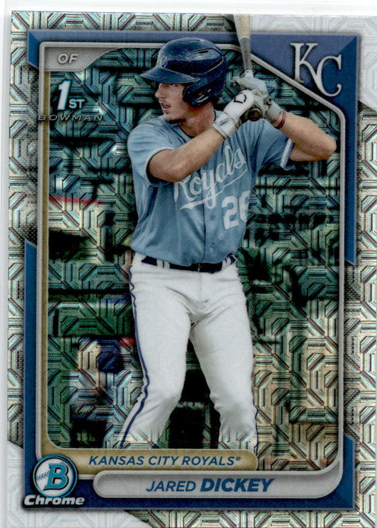 2024 Bowman Chrome Mojo Refractors #BCP-19 Jared Dickey Kansas City Royals