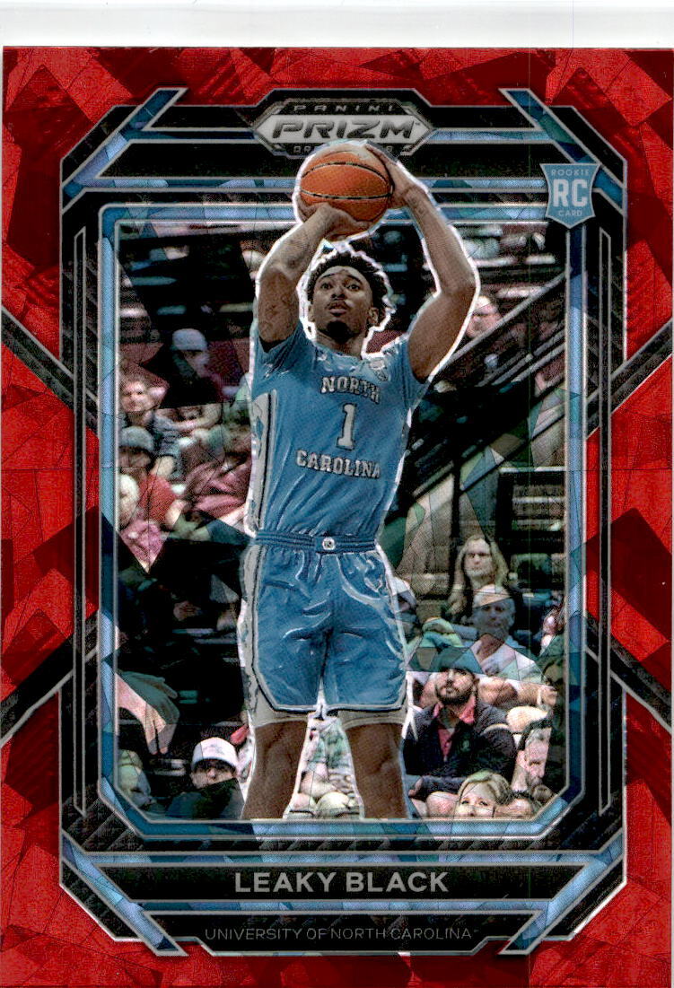 2023-24  Prizm Draft Picks Red Ice #18 Leaky Black  Tar Heels