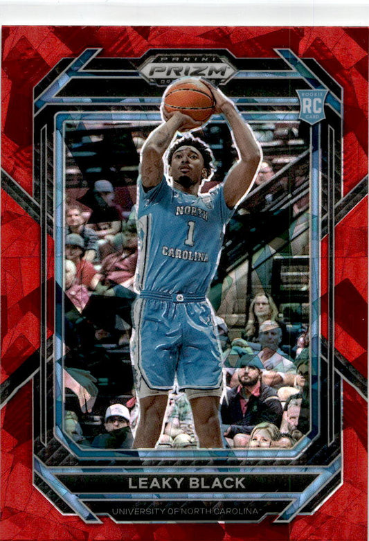 2023-24  Prizm Draft Picks Red Ice #18 Leaky Black  Tar Heels