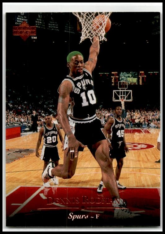 1995-96 Upper Deck Electric Court #40 Dennis Rodman San Antonio Spurs