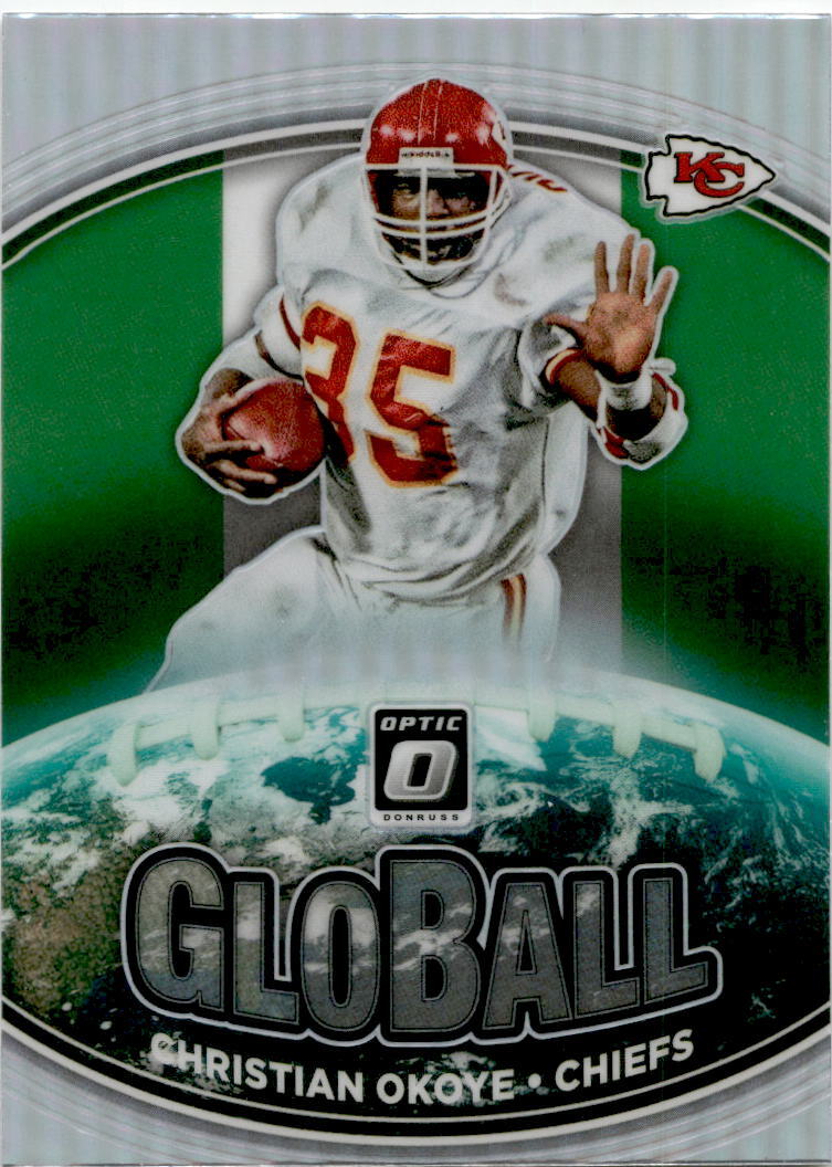 2021 Donruss Optic Silver #GB-12 Christian Okoye Kansas City Chiefs