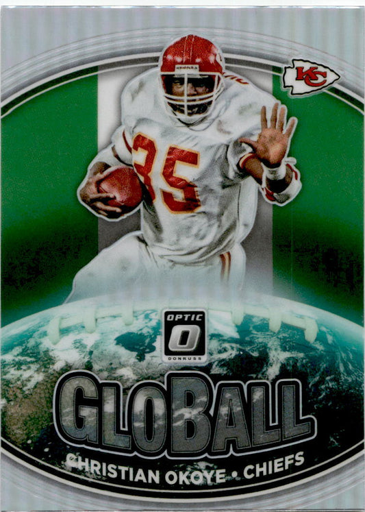 2021 Donruss Optic Silver #GB-12 Christian Okoye Kansas City Chiefs