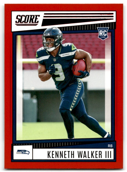 2022 Score Kenneth Walker III Rookie Seattle Seahawks #329