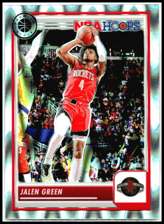 2023-24 Hoops Premium Stock Seismic Prizm #5 Jalen Green Houston Rockets