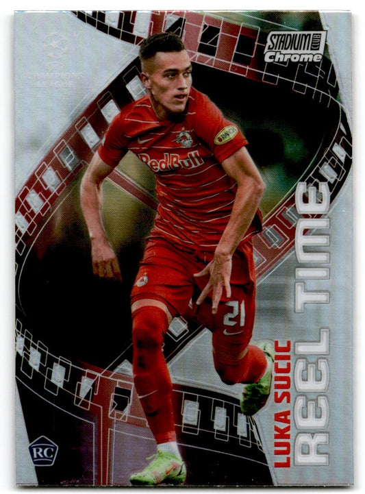 2021 Stadium Club Chrome UEFA Champions League Reel Time Luka Sucic FC Salzburg