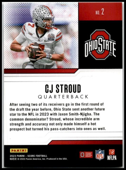 2023 Score Protential #2 C.J. Stroud Ohio State Buckeyes