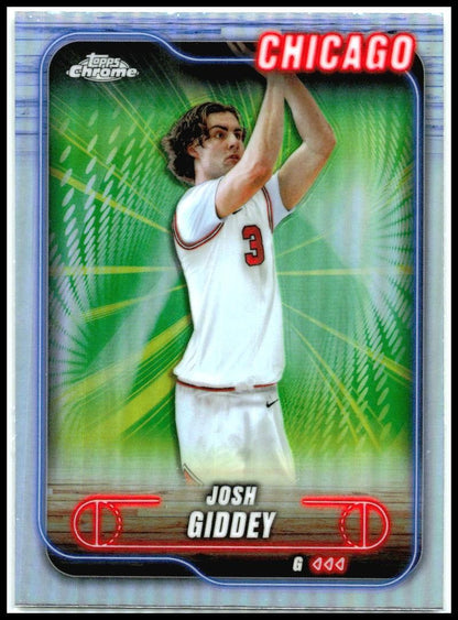 2024-25 Topps Chrome Refractor #76 Josh Giddey Chicago Bulls