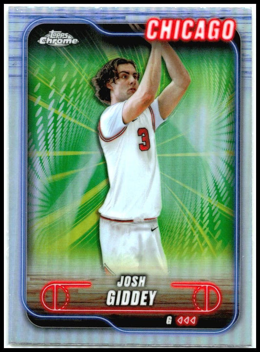 2024-25 Topps Chrome Refractor #76 Josh Giddey Chicago Bulls