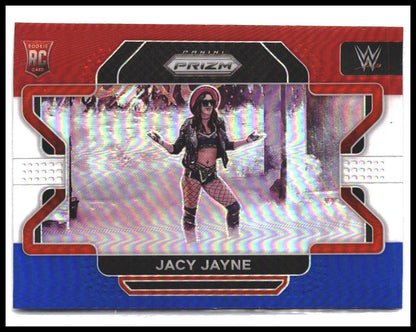 Jacy Jayne #83 2022 Panini Prizm WWE Red, White and Blue Rookie RC