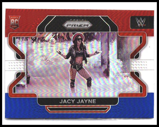 Jacy Jayne #83 2022 Panini Prizm WWE Red, White and Blue Rookie RC