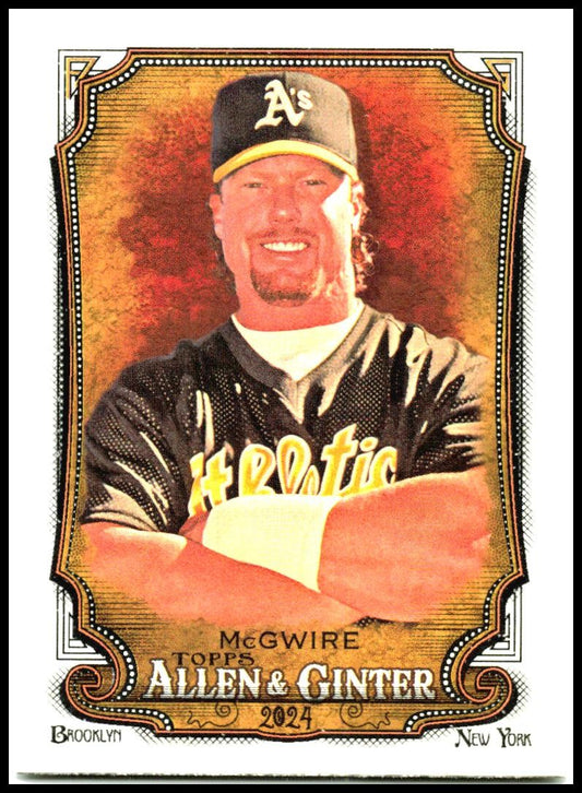 2024 Topps Allen & Ginter #225 Mark McGwire Oakland Athletics