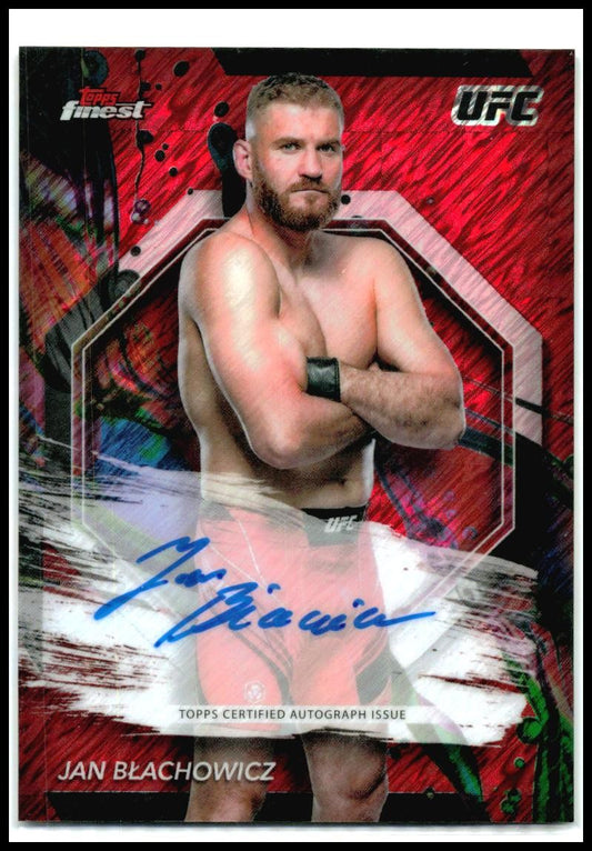 2025 Topps Chrome UFC Red Shimmer #FA-JNB Jan Blachowicz