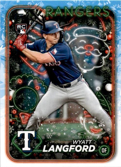 2024 Topps Holliday Antlers Variation #H113 Wyatt Langford Texas Ranger