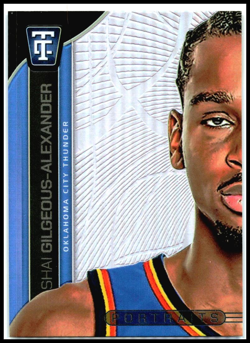 2024-25 Totally Certified Portraits Mirror #5 Shai Gilgeous-Alexander Thunder