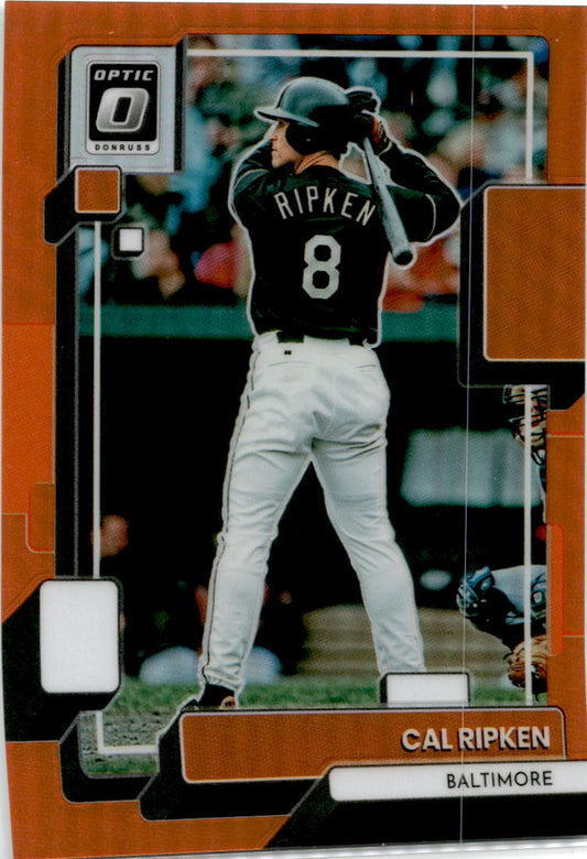 2022 Donruss Optic Orange Prizm #105 Cal Ripken  /125 Baltimore Orioles