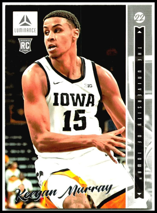 2022 Panini Chronicles Draft Picks Luminance #30 Keegan Murray Iowa Hawkeyes