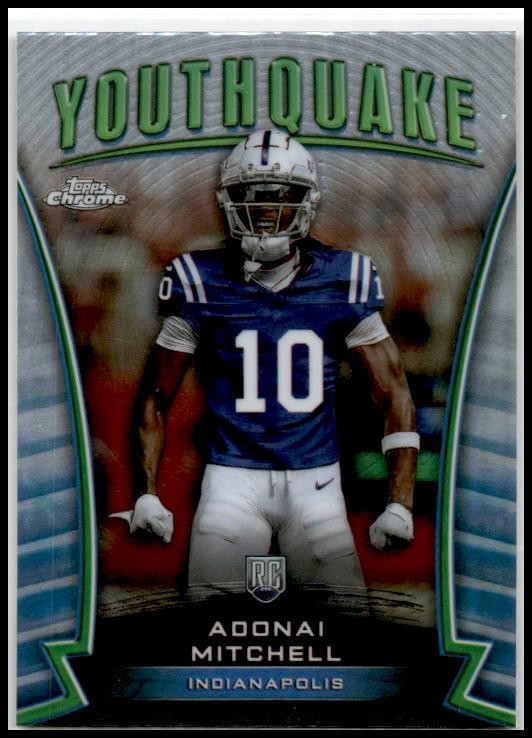 2024 Topps Chrome Youthquake Refractor #Y-15 Adonai Mitchell Indianapolis Colts