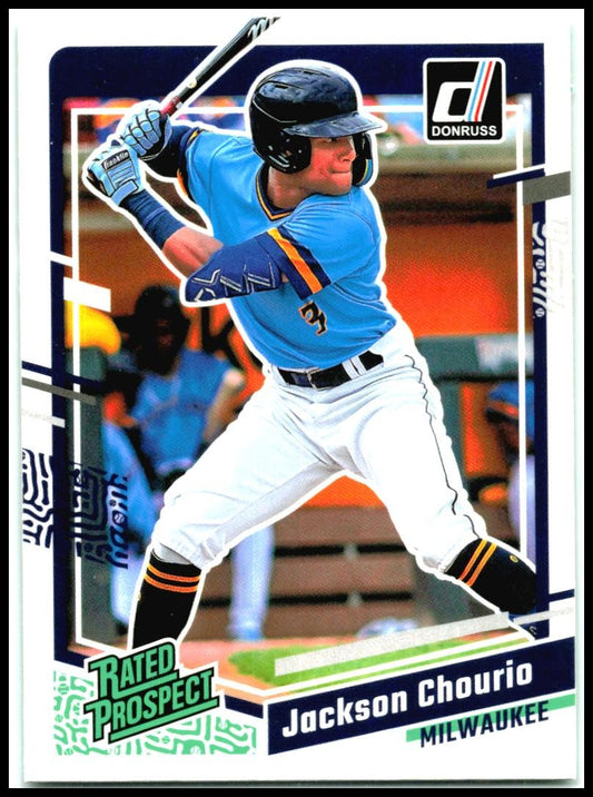 2023 Donruss #85 Jackson Chourio Milwaukee Brewers