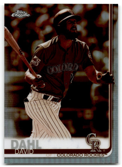 2019 Topps Chrome Sepia Refractor Colorado Rockies Colorado Rockies #91
