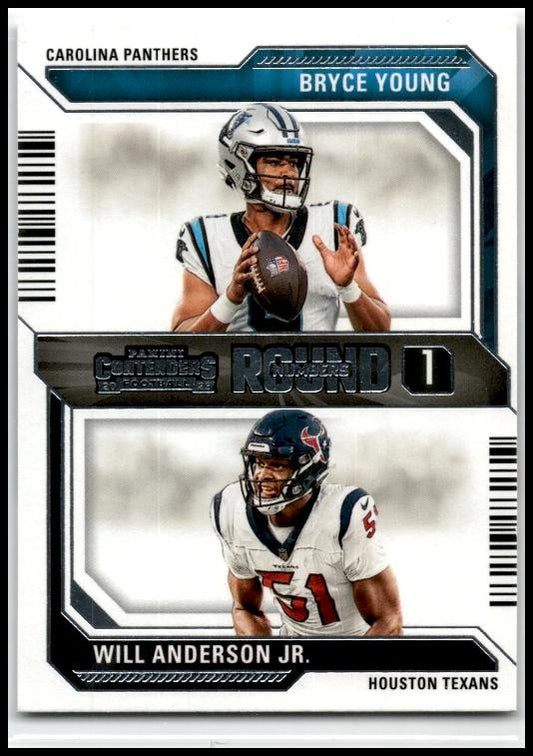 2023 Panini Contenders Round Numbers #2 Bryce Young / Will Anderson Jr.