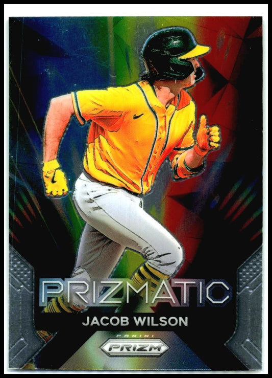 2024 Panini Prizm Prizmatic #13 Jacob Wilson Oakland Athletics