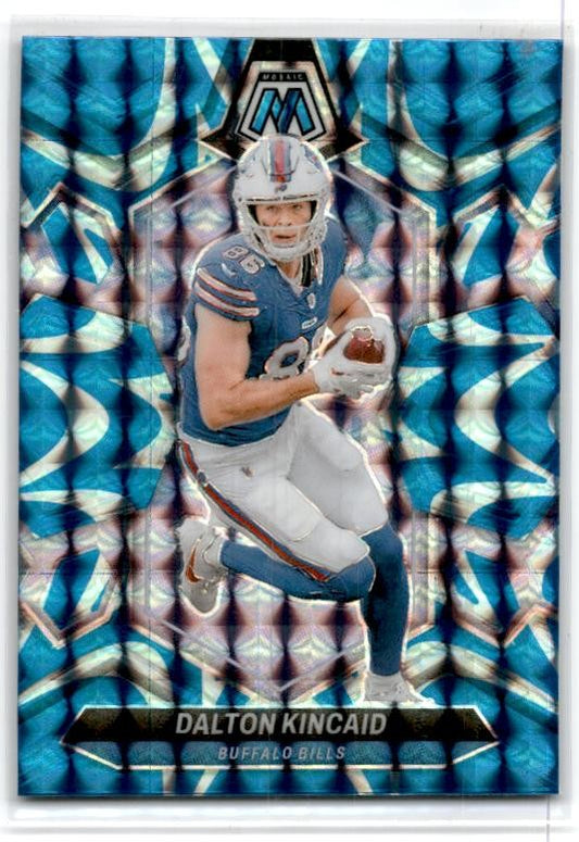 2024 Panini Mosaic Mosaic Reactive Blue #25 Dalton Kincaid Buffalo Bills