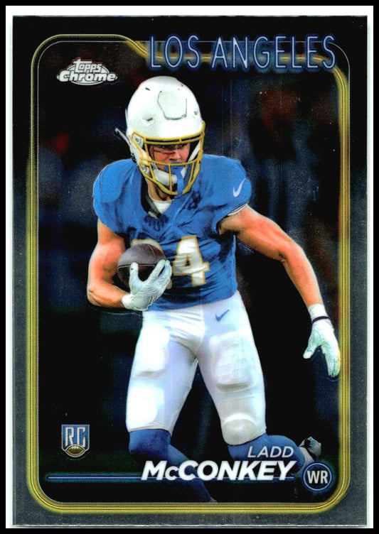 2024 Topps Chrome #212 Ladd McConkey Rookie Los Angeles Chargers