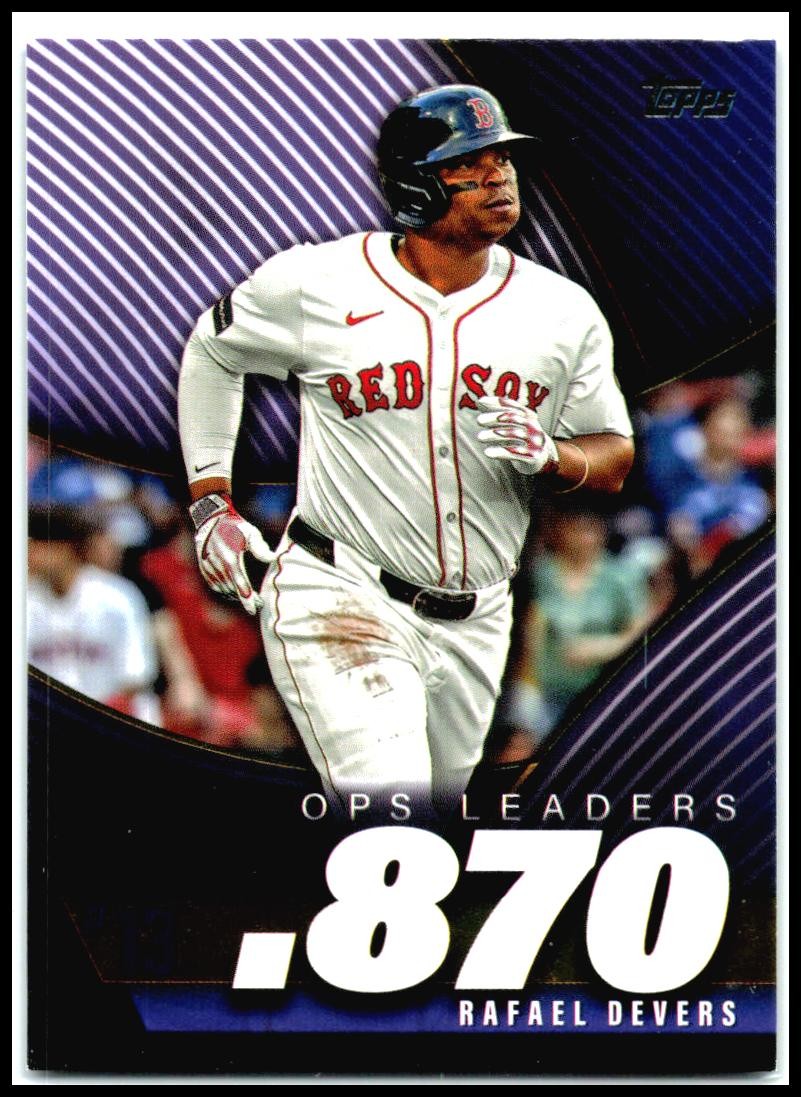 2025 Topps OPS Leaders #OPS-13 Rafael Devers Boston Red Sox