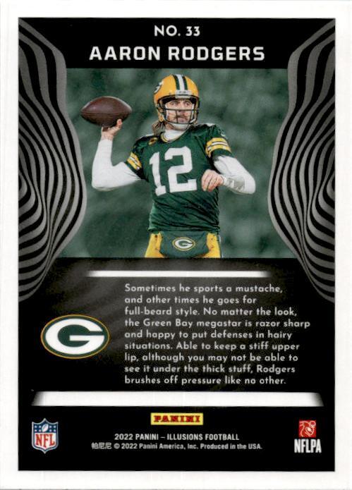 2022 Panini Illusions Retail #33 Aaron Rodgers Green Bay Packers