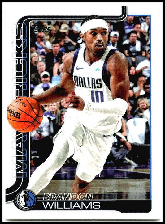 2025-26 Topps ##171 Brandon Williams Dallas