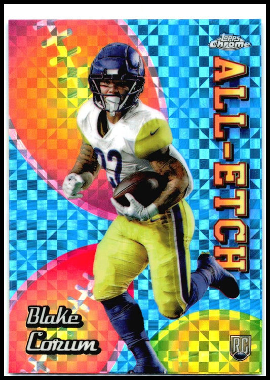2024 Topps Chrome Chrome All-Etch X-Fractor #CAE-BC Blake Corum Los Angeles Rams