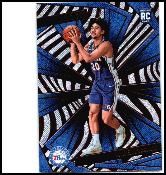2024-25 Panini Revolution Fractal #124 Jared McCain Rookie Philadelphia 76ers