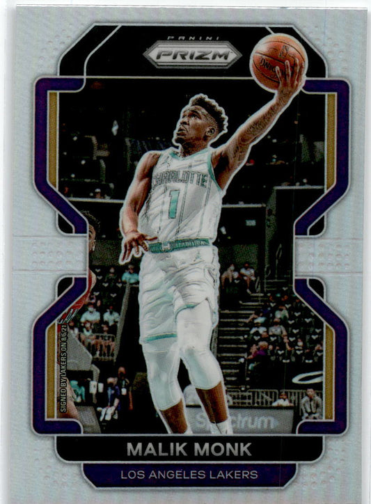 2021-22 Panini Prizm silver #56 Malik Monk Charlotte Hornets
