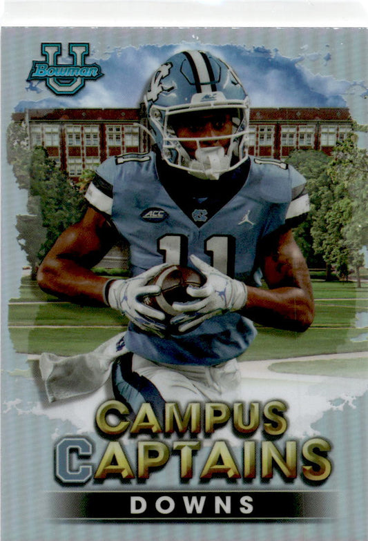 2022-23 Bowman's Best University  Campus Captains #CC-26 Josh Downs Tar Heels