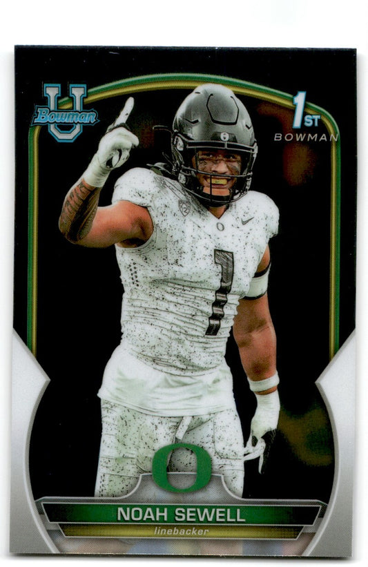 2022 Bowman University Chrome Noah Sewell Oregon Ducks #57