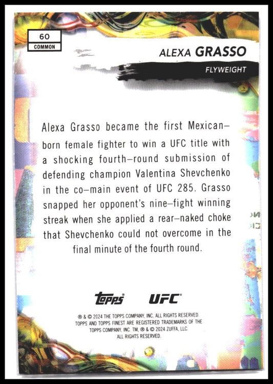 Alexa Grasso #60 2024 Topps Finest UFC