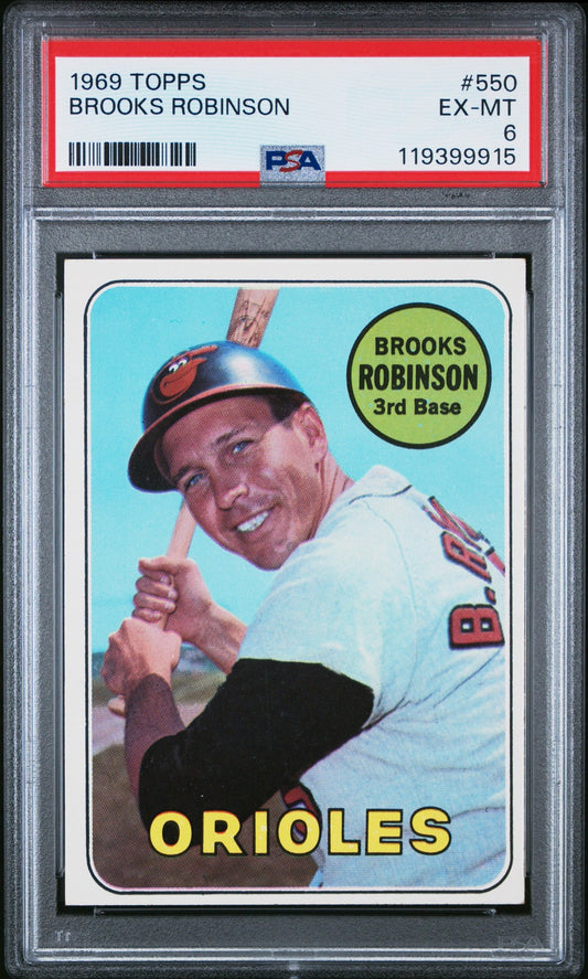 1969 Topps #550 Brooks Robinson Baltimore Orioles PSA 6