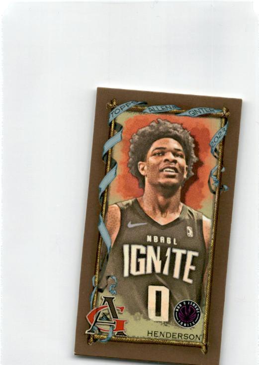 2023 Topps Allen & Ginter Mini Gold Border #265 Scoot Henderson Portland