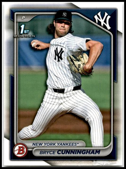 2024 Bowman Draft #BD-97 Bryce Cunningham New York Yankees