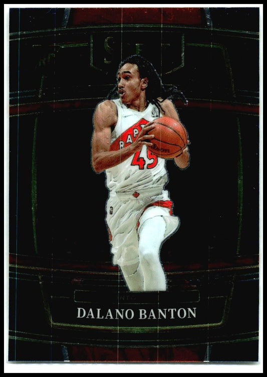 2021-22 Panini Select Blue (Retail Base) #91 Dalano Banton RC Toronto Raptors